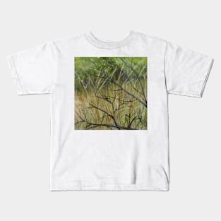 Old Ruined Cottage in Coleraine - Grass Section Kids T-Shirt